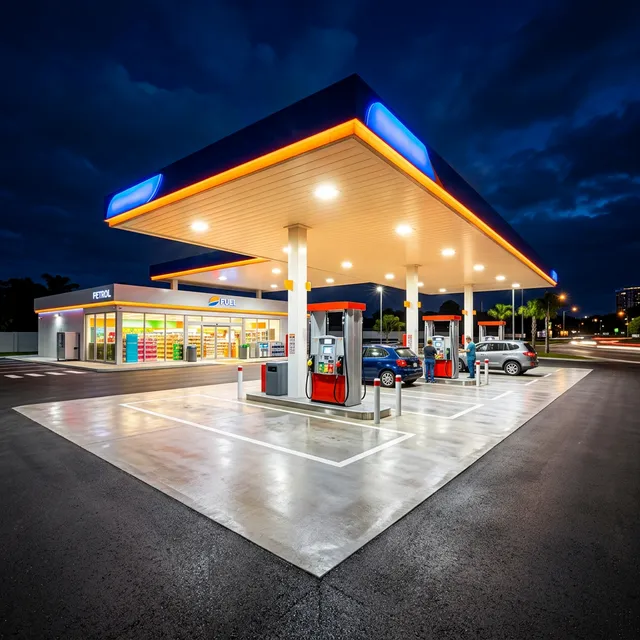 Gas Station Cleaning